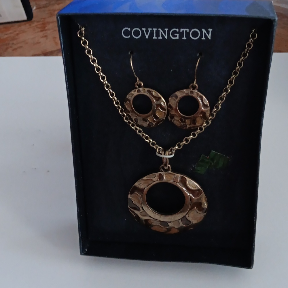 2 Piece Jewelry- Necklace and Earrings.